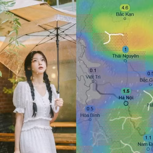 Dự báo Hà Nội sẽ có mưa to đầu tuần sau, tập trung vào đêm và sáng sớm