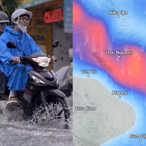 Dự báo Hà Nội đón mưa dông vào tối 25/6 rồi sau đó hạ nhiệt