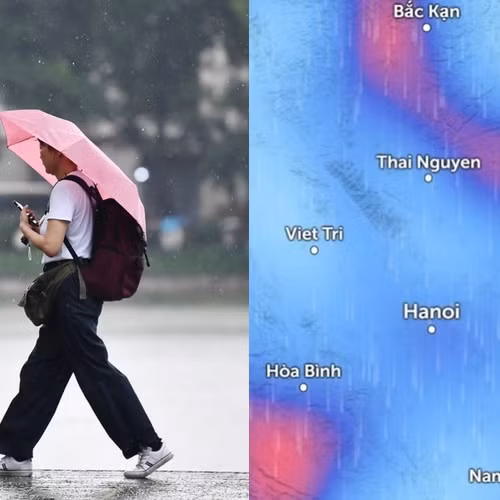 Dự báo Hà Nội có thể đón mưa dông từ sáng 3/5 khi không khí lạnh về