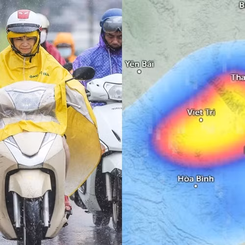 Hà Nội liệu có khả năng mưa to trong đêm 8/5 và sáng 9/5?