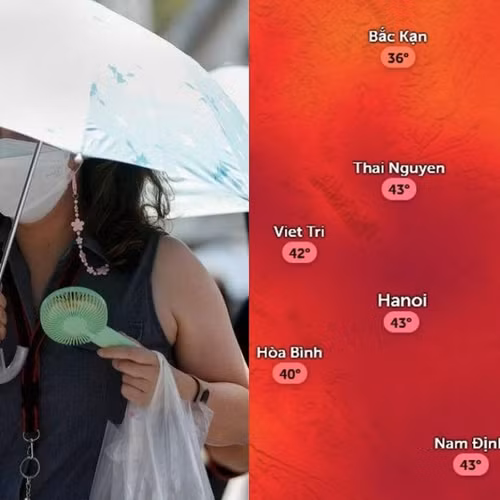 Hà Nội nóng nhất trong đợt này vào ngày 14/5, nhiệt độ ở mức bao nhiêu?