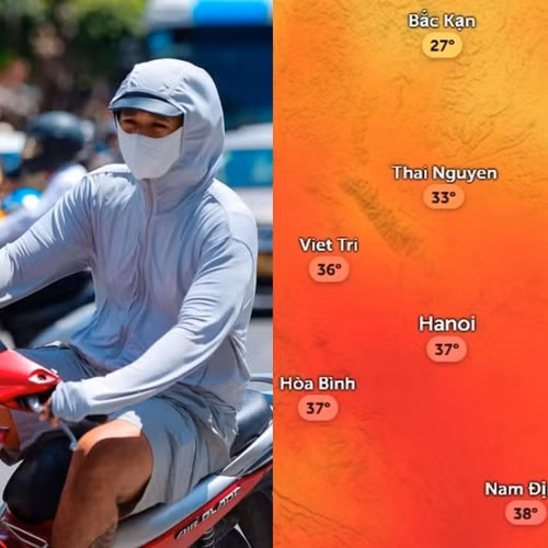 Dự báo Hà Nội mưa nhiều hơn trong ngày mai trước khi nắng nóng trở lại