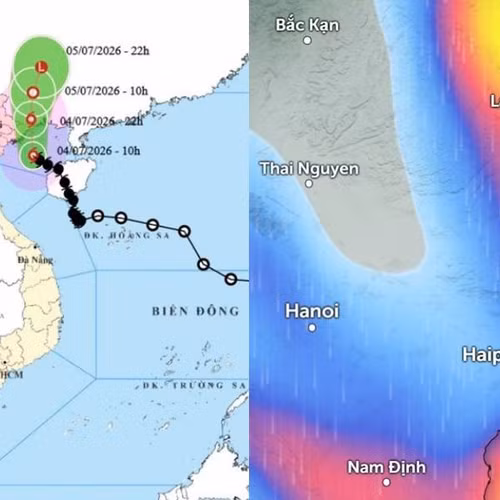 Do ảnh hưởng từ hoàn lưu bão số 1 Maysak, Hà Nội sẽ mưa đến bao giờ?