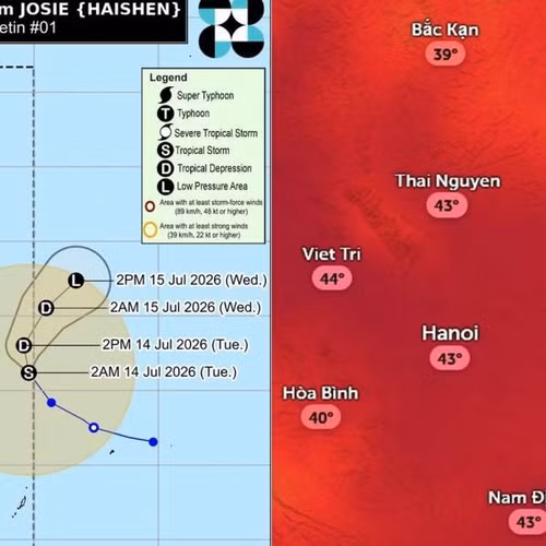 Dự báo đường đi của bão Haishen, liệu có ảnh hưởng tới thời tiết nước ta?