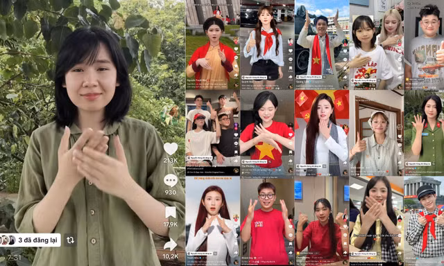 Sôi nổi trào lưu tập ngôn ngữ ký hiệu theo OST phim 'Mưa đỏ'