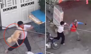 Người đàn ông quăng chó và đánh shipper trong vụ việc tại TPHCM