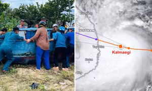 Bão số 13 Kalmaegi mạnh gần cấp siêu bão, có thể thách thức vị trí của Yagi