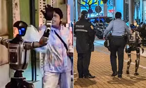 Robot hình người ở Trung Quốc bị cảnh sát bắt vì làm một cụ bà nhập viện