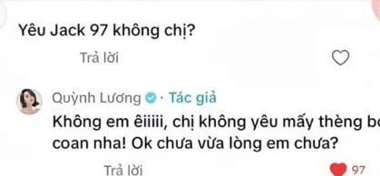 Câu bình luận khiến Quỳnh Lương bị công kích. quynh-luong-1.jpg