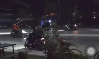 Nhóm quái xế Hải Phòng mang mặt nạ sang Quảng Ninh hỗn chiến