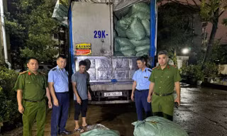 Phát hiện xe tải chở hơn 8,7 tấn chân gà không rõ nguồn gốc