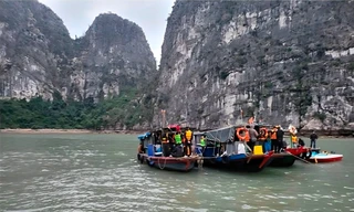 30 đối tượng lập sới bạc trên vịnh Hạ Long