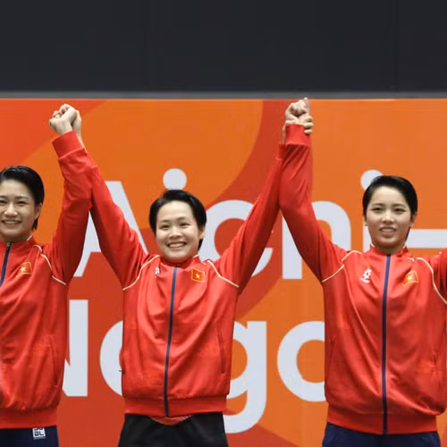 Màn ăn mừng bùng nổ của các nhà vô địch Asiad 20