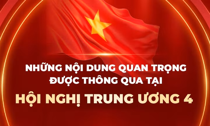 Những nội dung quan trọng được thông qua tại Hội nghị Trung ương 4