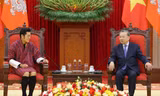 Tổng Bí thư Tô Lâm tiếp Quốc vương Bhutan