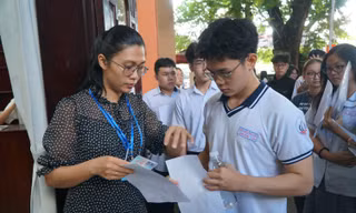 Đợt 1 kỳ thi Đánh giá năng lực của ĐH Quốc gia TPHCM vừa diễn ra với sự tham gia của hơn 137.000 thí sinh. Ảnh: Anh Nhàn