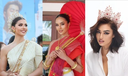 Chiêm ngưỡng dàn Hoa hậu 'đỉnh nóc, kịch trần' của Thái Lan cầm biển dẫn đoàn trong Lễ khai mạc SEA Games 33