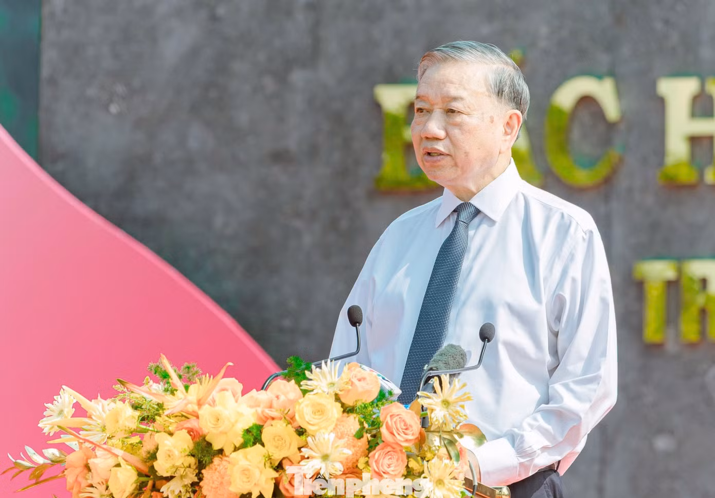 Tổng Bí thư Tô Lâm phát biểu tại buổi lễ.