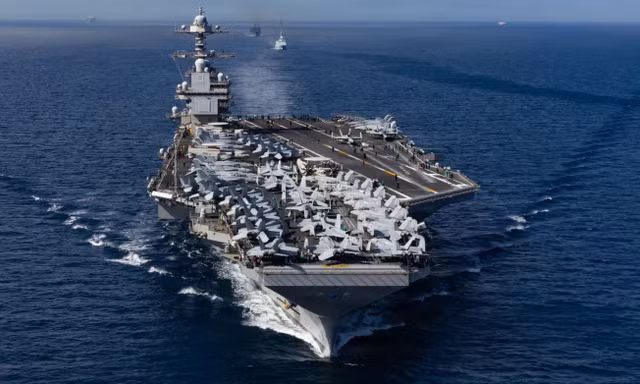 Mỹ thông báo tàu sân bay USS Gerald R. Ford đã tới Caribe