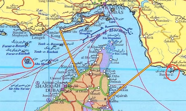 Iran công bố bản đồ kiểm soát quanh eo biển Hormuz