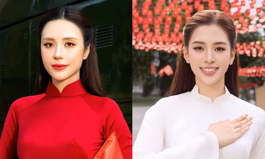 Hoa hậu, á hậu diện áo dài kỷ niệm 51 năm ngày Giải phóng miền Nam, thống nhất đất nước