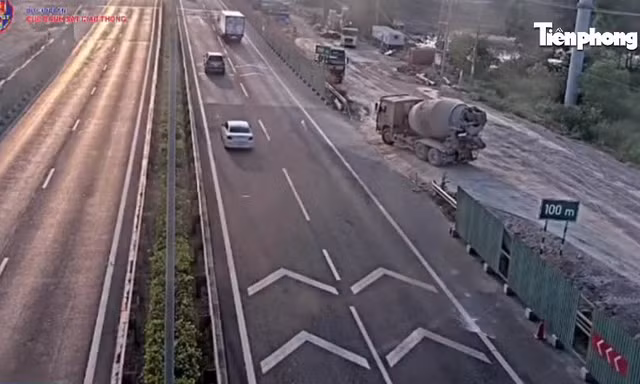 CSGT xử phạt một đơn vị thi công trên cao tốc TPHCM – Long Thành 