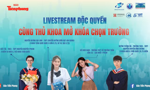 Báo Tiền Phong thực hiện chuỗi livestream 'Cùng thủ khoa mở khóa chọn trường'