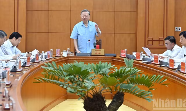 Tổng Bí thư Tô Lâm chủ trì họp Thường trực Ban Chỉ đạo Trung ương về phòng, chống tham nhũng