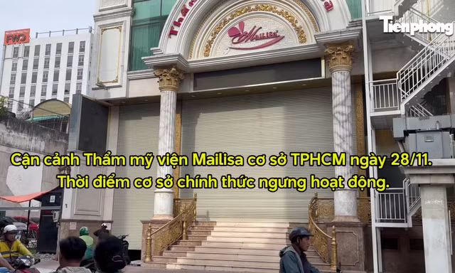Cận cảnh thẩm mỹ viện Mailisa 'cửa đóng then cài' tại TPHCM