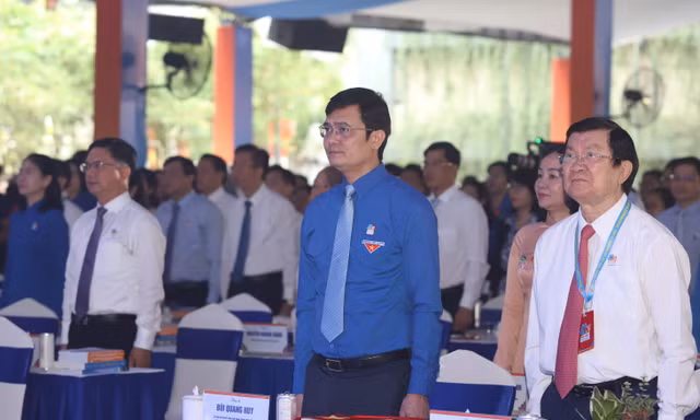 Nguyên Chủ tịch nước Trương Tấn Sang, Bí thư thứ nhất T.Ư Đoàn dự Đại hội Đoàn TPHCM 