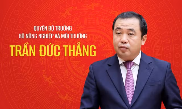 Chân dung Quyền Bộ trưởng Bộ Nông nghiệp và Môi trường Trần Đức Thắng 