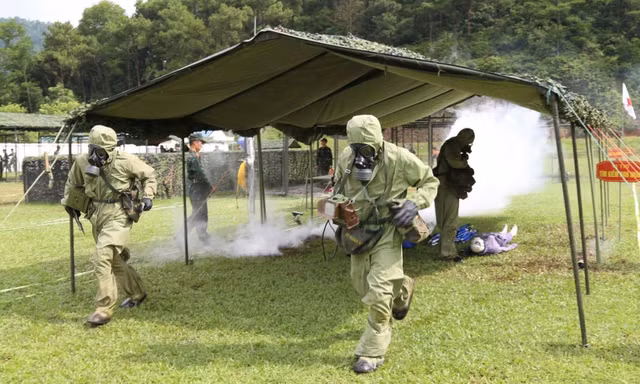 Sát hạch năng lực ứng phó sự cố, thảm họa của các đơn vị Quân đội