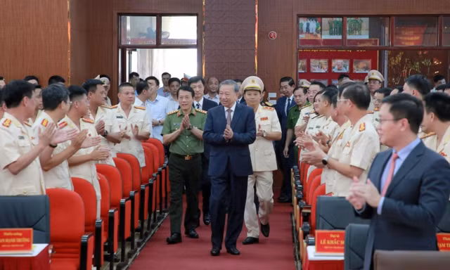 Tổng Bí thư Tô Lâm thăm và làm việc với Cục Cảnh sát hình sự