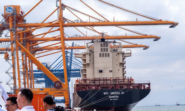 Khu vực cảng nước sâu Lạch Huyện tại Đặc khu Cát Hải, TP Hải Phòng.