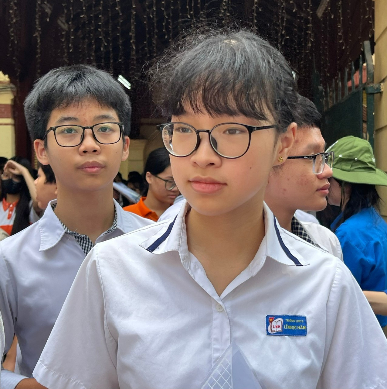 Học sinh lớp 9 Hà Nội dự kỳ thi tuyển sinh vào lớp 10 THPT năm nay. kl.jpg