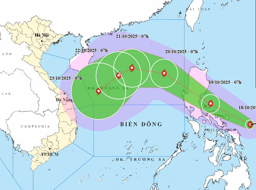 Dự báo về đường đi của bão Fangshen. bao-fengshen.png