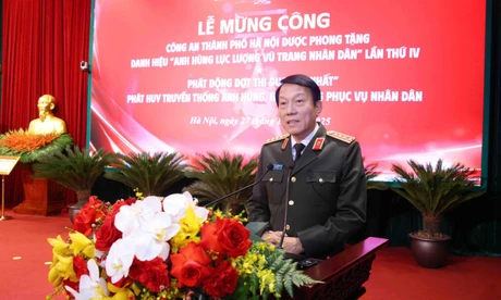 Công an thành phố Hà Nội đón nhận danh hiệu Anh hùng lực lượng vũ trang nhân dân lần thứ 4