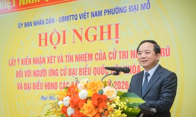 Cử tri nơi cư trú thống nhất giới thiệu ông Trịnh Văn Quyết, Nguyễn Kim Sơn và Vũ Văn Tiến ứng cử đại biểu Quốc hội