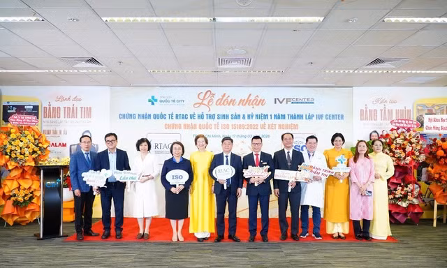 BV quốc tế City đạt chứng nhận quốc tế: RTAC về IVF và ISO về xét nghiệm