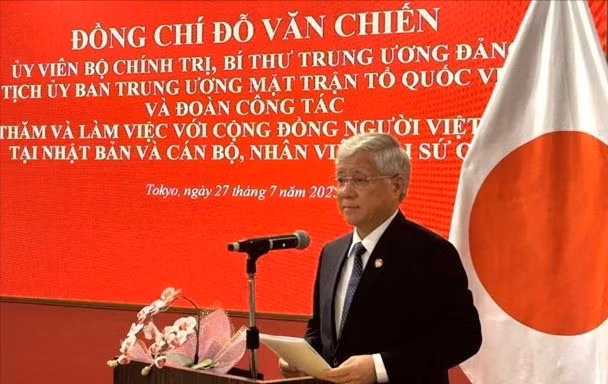 Chủ tịch Ủy ban Trung ương Mặt trận Tổ quốc Việt Nam Đỗ Văn Chiến thăm, làm việc tại Nhật Bản