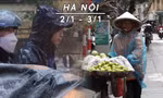 Gió lạnh về, Hà Nội trời rét, có lúc có mưa