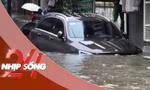 NHỊP SỐNG 24: Toàn cảnh đợt mưa dông lớn gây ngập cục bộ tại Hà Nội ngày 30/9