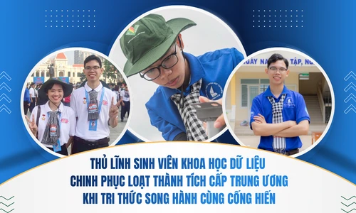 Thủ lĩnh sinh viên Khoa học dữ liệu chinh phục loạt thành tích cấp Trung ương: Khi tri thức song hành cùng cống hiến