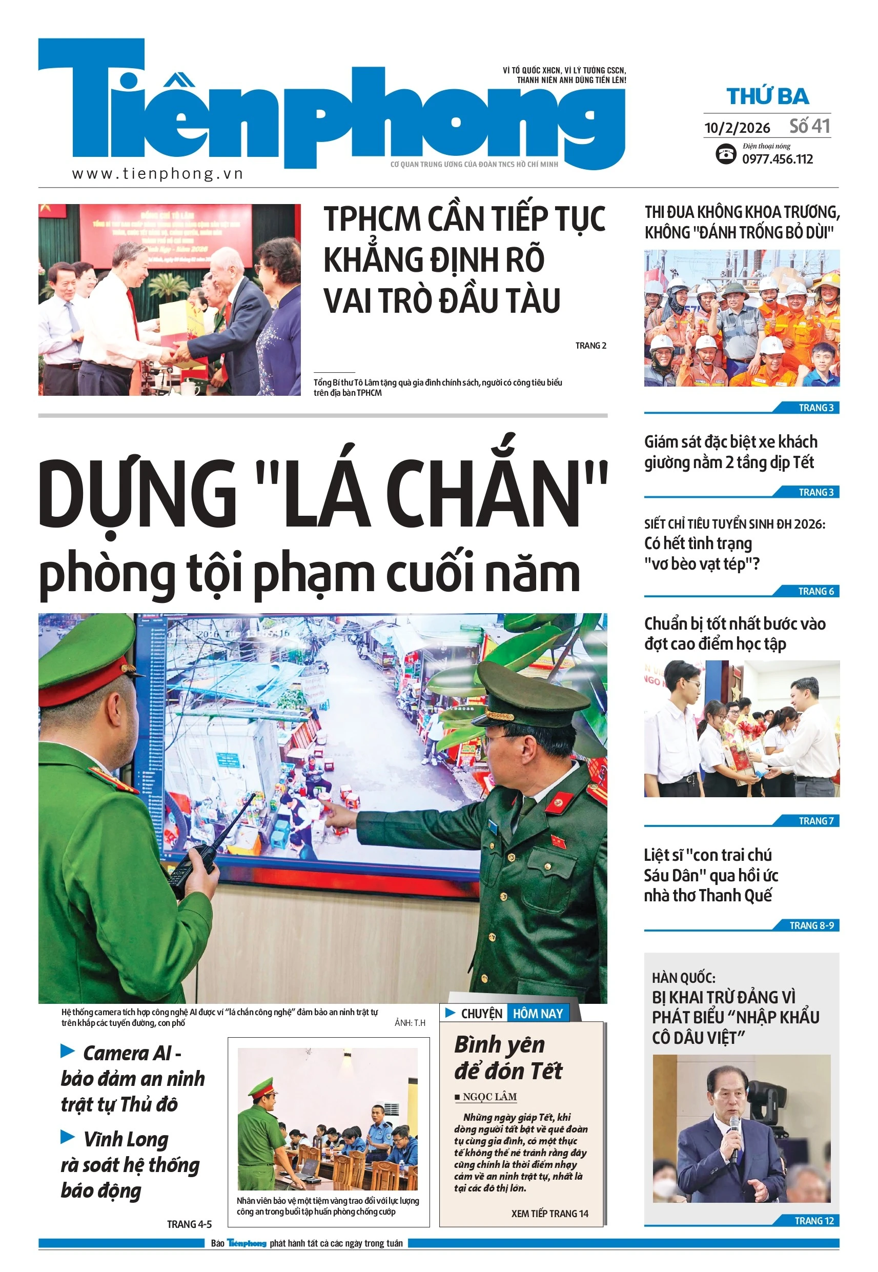 TPHCM Khẳng Định Vai Trò Đầu Tàu, Tăng Cường An Ninh Dịp Tết
