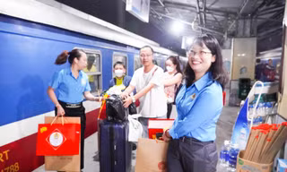 Chuyến tàu, chuyến bay Công đoàn đưa công nhân về quê 