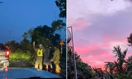 Bầu trời đỏ hồng ở Đắk Lắk sau bão số 13 là gì, có phải dấu hiệu mưa nhiều?