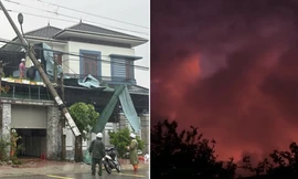 Bầu trời đỏ bầm ở Nghệ An sáng nay là hiện tượng gì, có báo hiệu gì không?