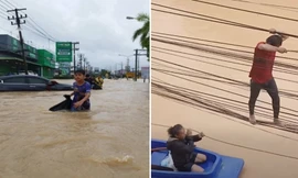 Lũ lụt nghiêm trọng ở Thái Lan: Đi cứu chồng của bạn, phát hiện sự thật phũ phàng