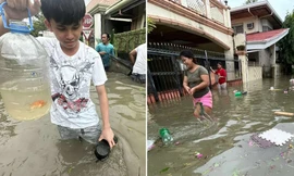 Bão Kalmaegi đổ bộ Philippines 3 lần: Ngập diện rộng, đã có người thiệt mạng