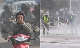 Bụi mịn ở Hà Nội gấp 20 lần khuyến nghị, ô nhiễm vẫn mức đỏ: Bao giờ mới đỡ?